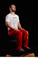  Orest  1 dressed grey shoes jogging suit red panties sitting white t shirt whole body 0006.jpg